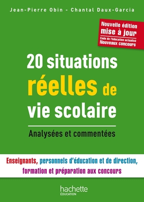Couverture de 20 situations réelles de vie scolaire